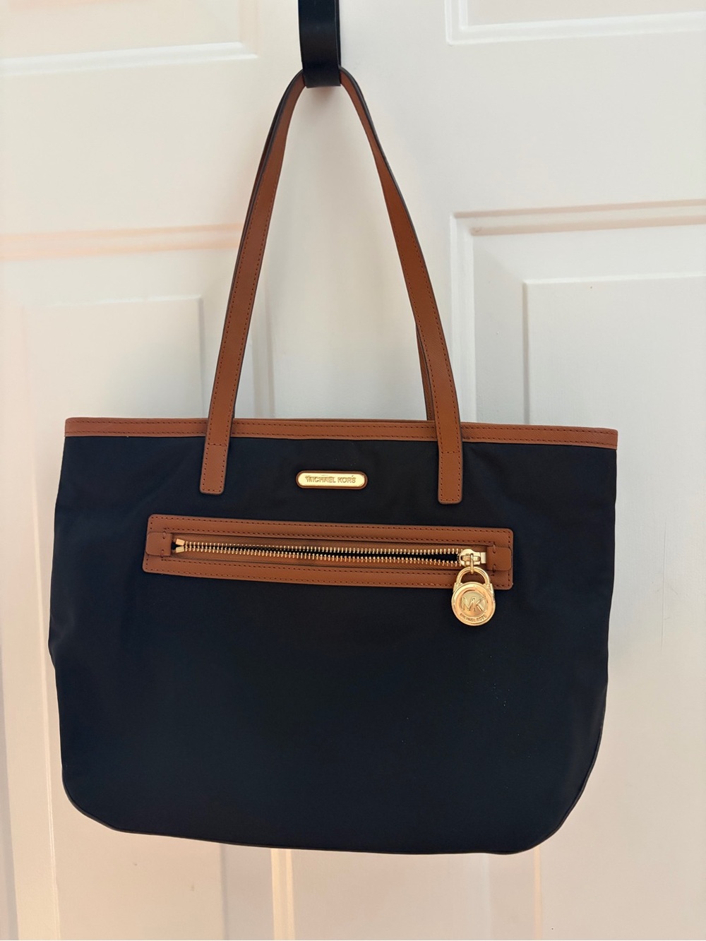 Michael Kors Kempton Black and Brown Tote